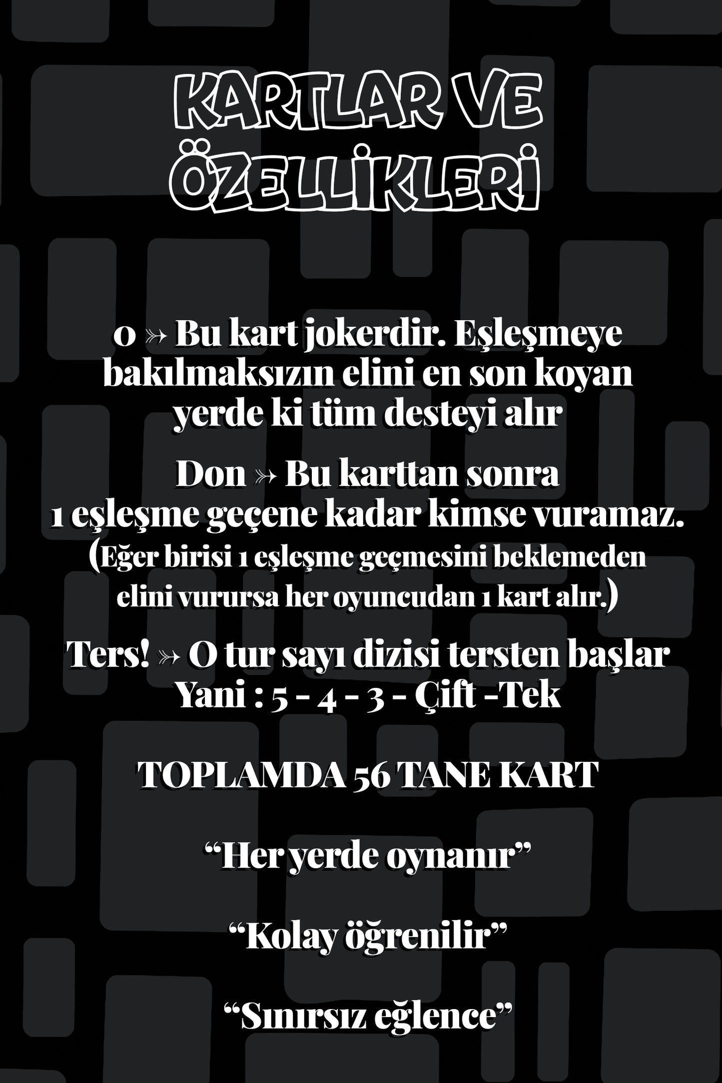 Tek Çift 3 4 5 kutu tasarımı – kompakt, renkli ve partiye uygun masa oyunu