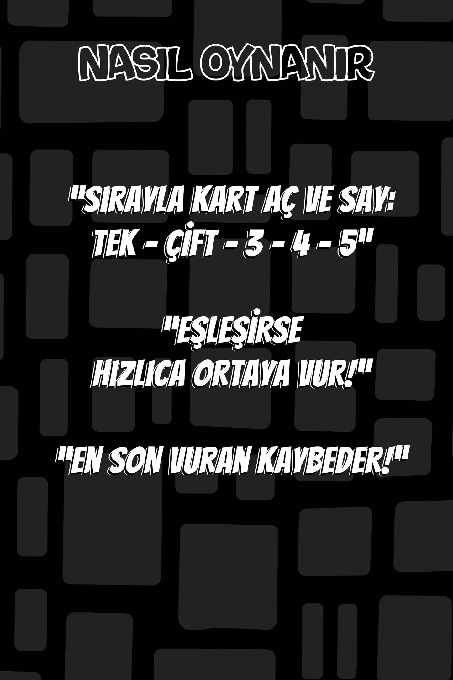 Tek Çift 3 4 5 oyun kartları – renkli, enerjik ve kahkaha dolu anlar