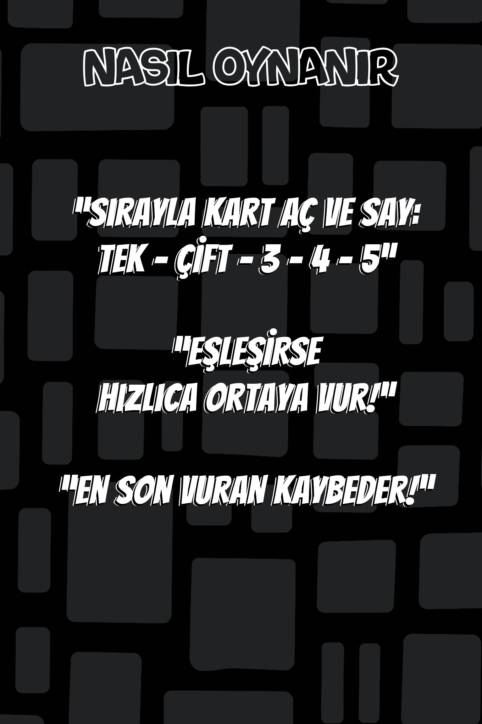 Tek Çift 3 4 5 oyun kartları – renkli, enerjik ve kahkaha dolu anlar