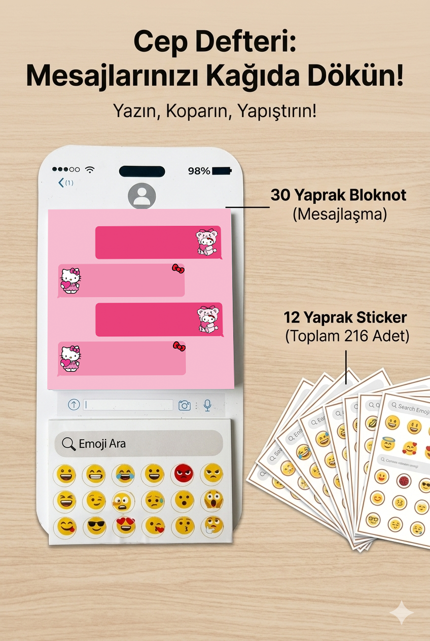 Cep Defteri Kız Paketi – Kuromi ve Hello Kitty Temalı 2'li Set