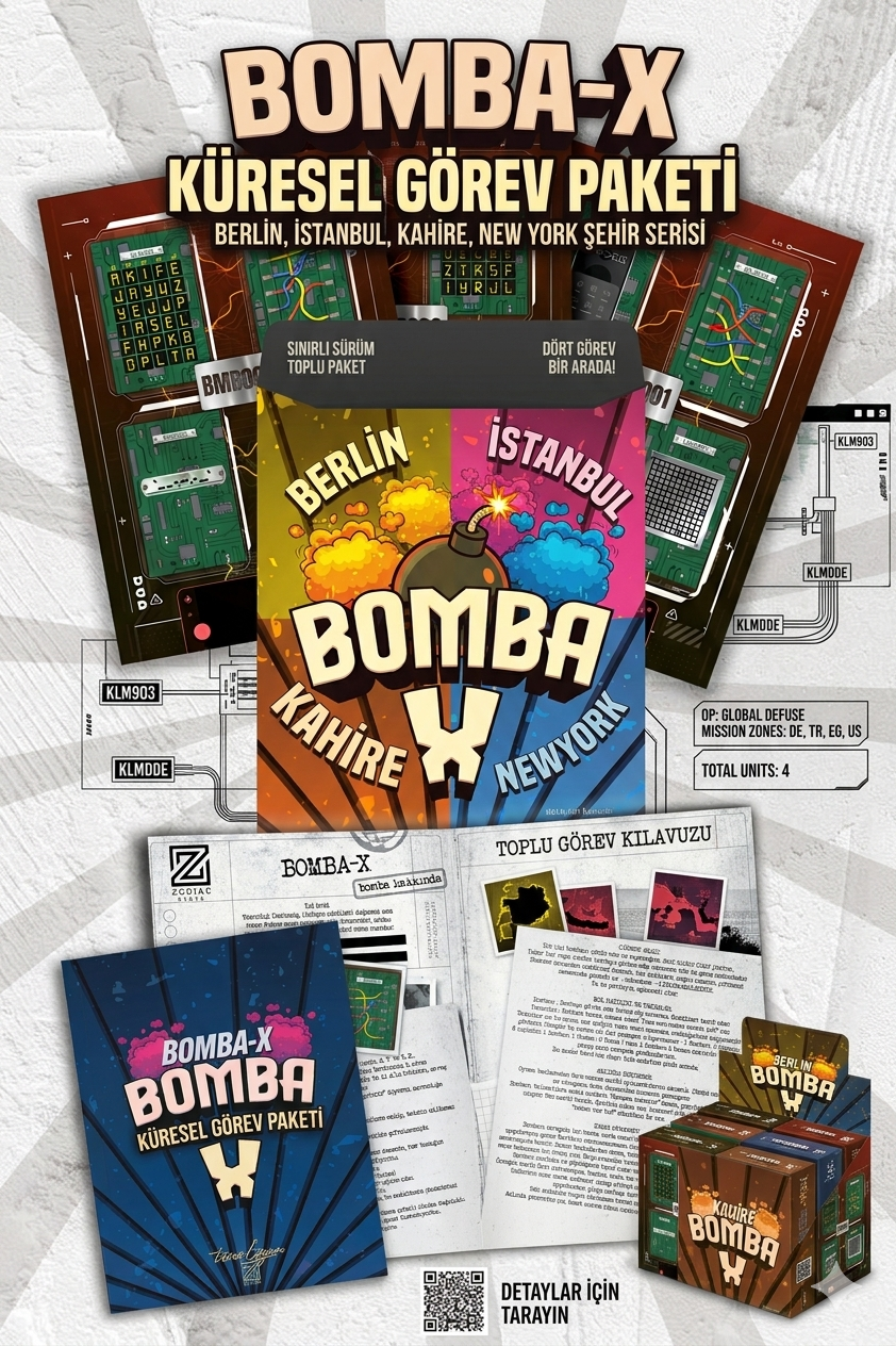 BOMBA-X Küresel Görev Paketi: Şehir Serisi (Berlin, İstanbul, Kahire, New York)